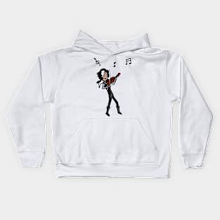 D.M. Plays Violin Cartoon 1 Kids Hoodie